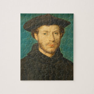 Porträt eines Mannes, C. 1536 - 40 (Öl auf Puzzle