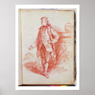 Porträt eines Mannes, genannt Edward Gibbon Poster