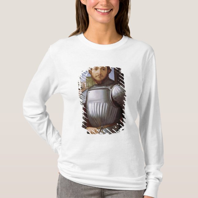 Porträt eines Mannes in der Rüstung T-Shirt (Vorderseite)