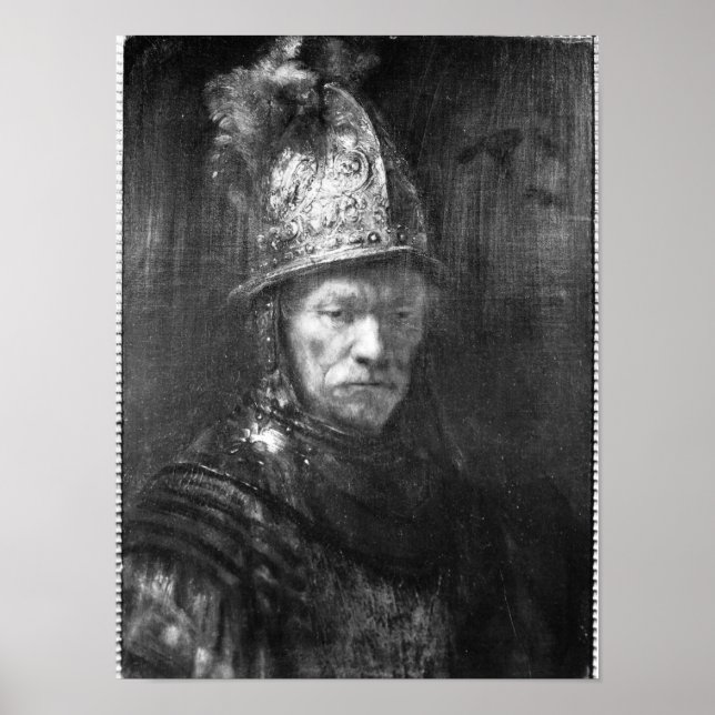 Porträt eines Mannes mit einem Goldenen Helm, 1648 Poster (Vorne)