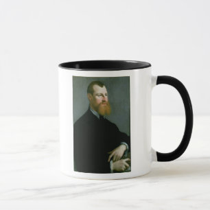 Porträt eines Mannes mit einem Ingwerbart Tasse