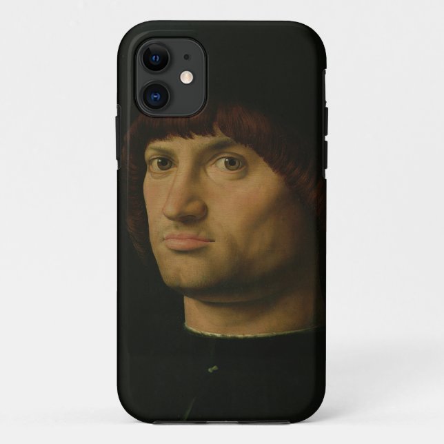 Porträt eines Mannes oder der Condottiere, 1475 Case-Mate iPhone Hülle (Rückseite)