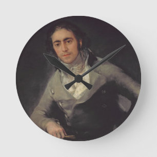 Porträt eines Mannes setzte voraus, Don Evaristo Runde Wanduhr