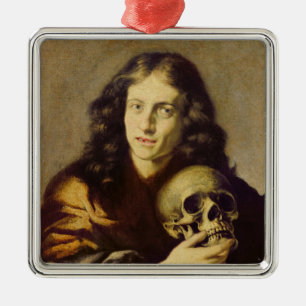 Porträt eines Mannes Silbernes Ornament