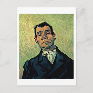 Porträt eines Mannes, Van Gogh Feinmalerei Postkarte