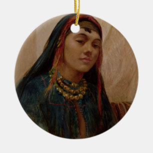 Porträt eines nahöstlichen Mädchens, c.1859 (Ö Keramik Ornament