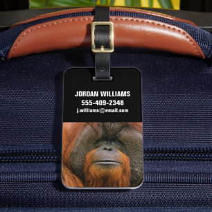 Porträt eines Orang-Utan-Männchens, Georgia, USA Gepäckanhänger