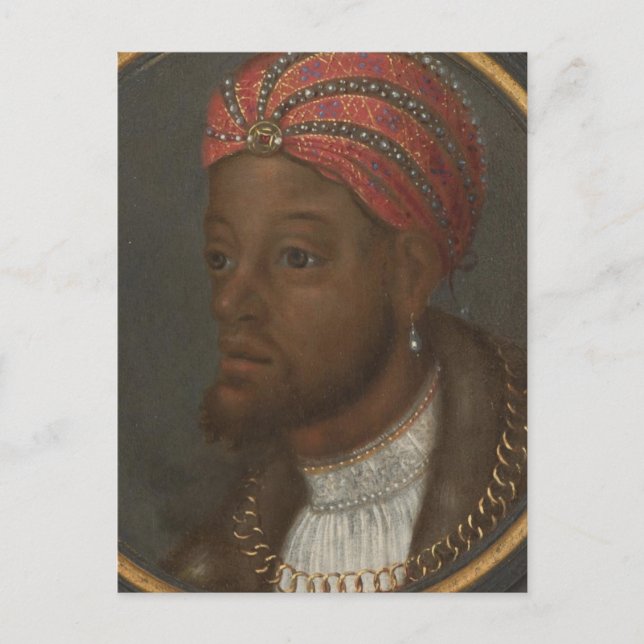 Porträt eines reichen Afrikas Postkarte (Vorderseite)