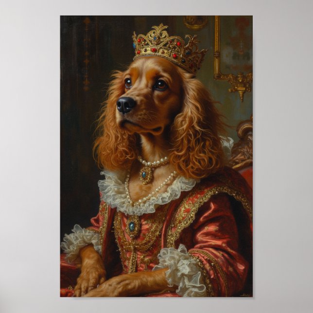 Porträt eines Royal Cocker Spaniels Poster (Vorne)