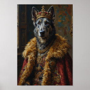 Porträt eines Royal Irish Wolfhounds Poster