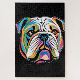 Porträt eines schönen Bulldogs Puzzle