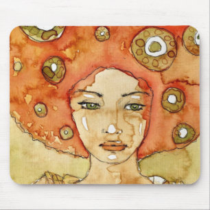 Porträt eines schönen Mädchens Mousepad