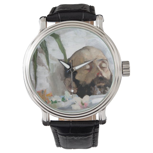 Porträt eines Toten (Sterblichkeit und Tod) (Art. Armbanduhr (Vorderseite)