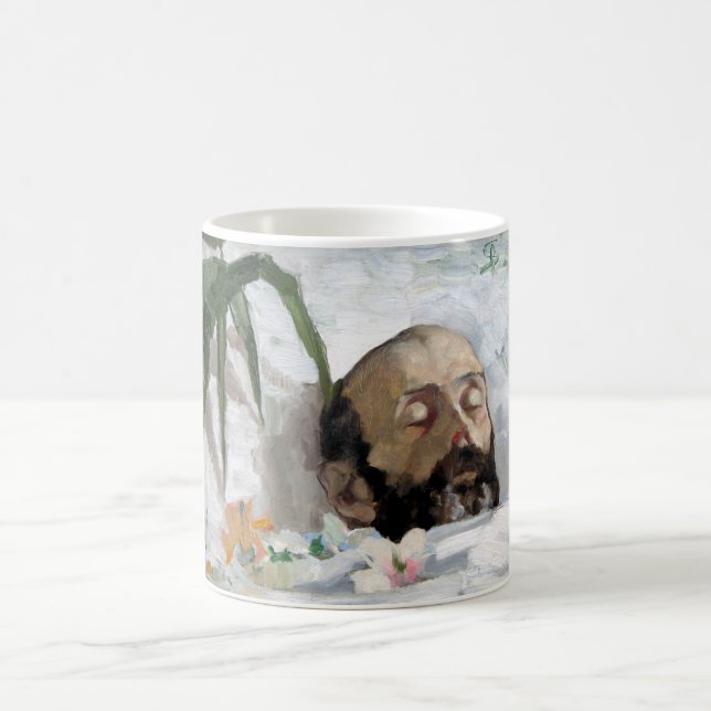 Porträt eines Toten (Sterblichkeit und Tod) (Art. Kaffeetasse (Mittel)