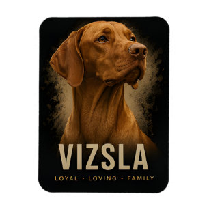 Porträt eines treuen und liebevollen Familienhunde Magnet