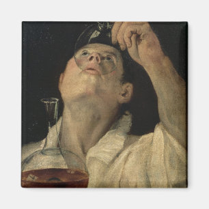 Porträt eines trinkenden Mannes, c.1581-4 (Öl au Magnet