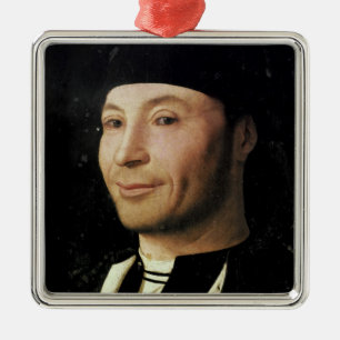 Porträt eines unbekannten Mannes Ornament Aus Metall