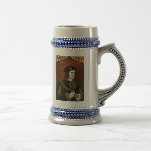 Porträt englischen Königs Richard III Bierglas