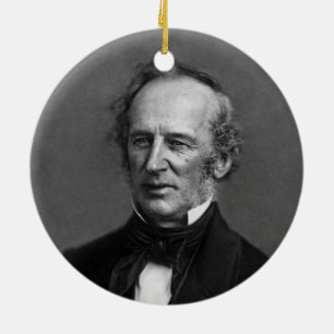 Porträt Flottenadmiral-Cornelius Vanderbilt circa Keramikornament