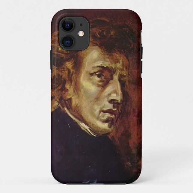 Porträt Frederic Chopin durch Eugene Delacroix Case-Mate iPhone Hülle (Rückseite)