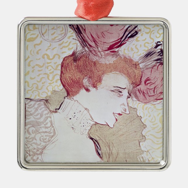 Porträt Henrides Toulouse-Lautrec | von Marcelle L Silbernes Ornament (Vorne)