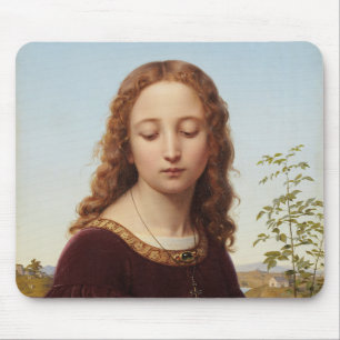 Porträt junge Frau Ernst Deger Malerei Kunst Leinw Mousepad