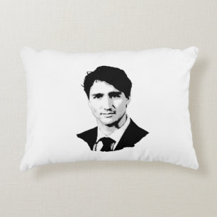 Porträt Justin Trudeau Dekokissen