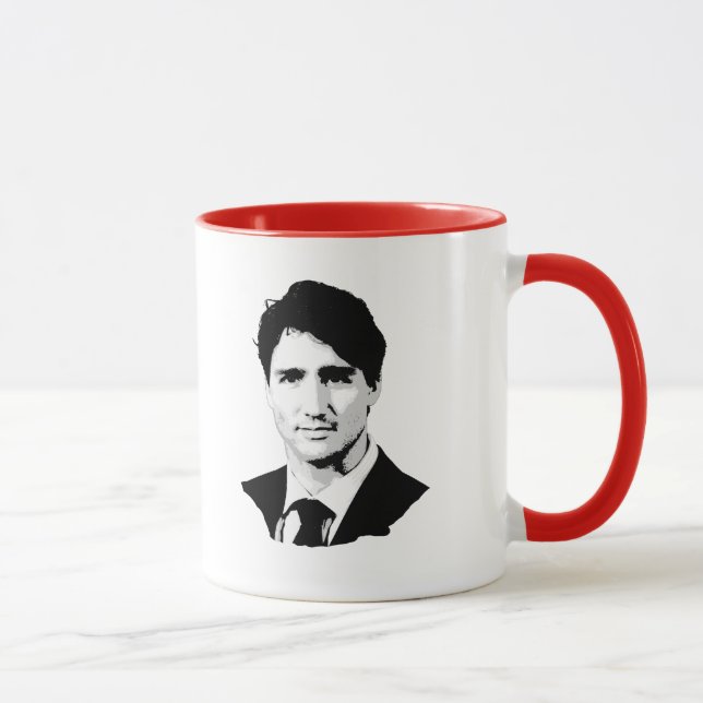 Porträt Justin Trudeau Tasse (Rechts)