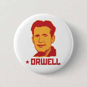 Porträt-Knopf Georges Orwell Button