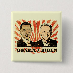 Porträt-Knopf Obama Biden Button