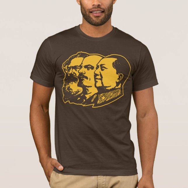 Porträt Marx Lenin Mao T-Shirt (Vorderseite)