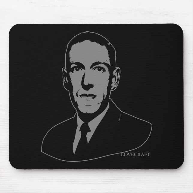 Porträt Mousepad HPs Lovecraft (Vorne)