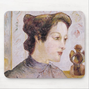 Porträt Paul Gauguins einer jungen Frau, 1886 Mousepad