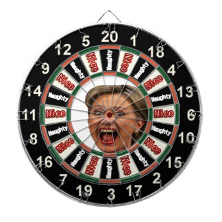 Porträt politischer Dartscheibe Hillary Clintons