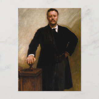 Porträt Präsident Theodore Roosevelt J.S. Sargent Postkarte