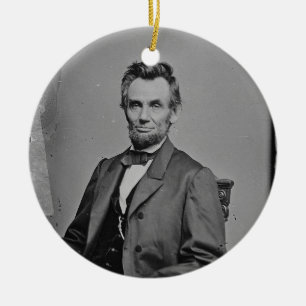 Porträt Präsidenten-Abraham Lincoln durch Mathew Keramikornament