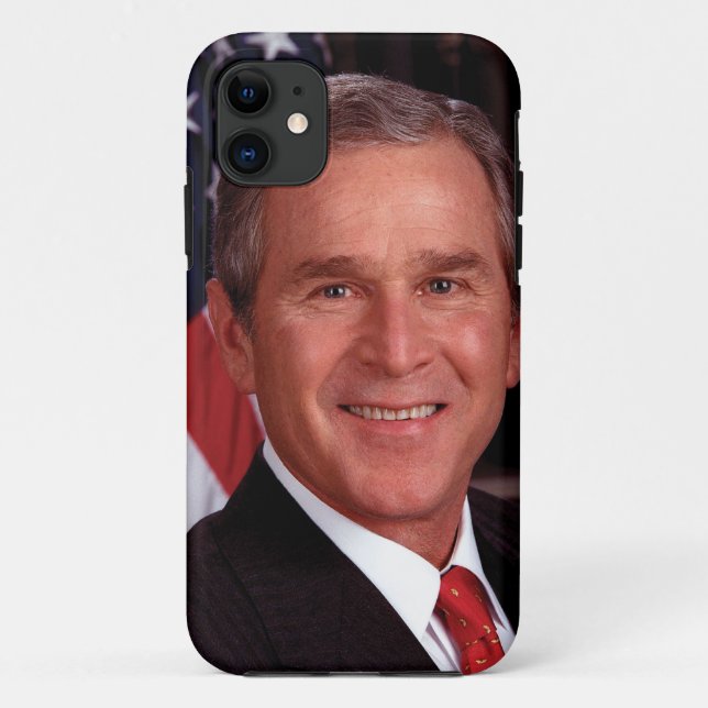 Porträt Präsidenten-George W Bush Official Case-Mate iPhone Hülle (Rückseite)