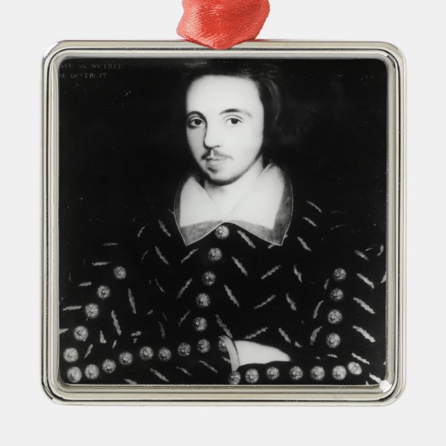 Porträt sagte, Christopher Marlowe zu sein Ornament Aus Metall (Vorne)