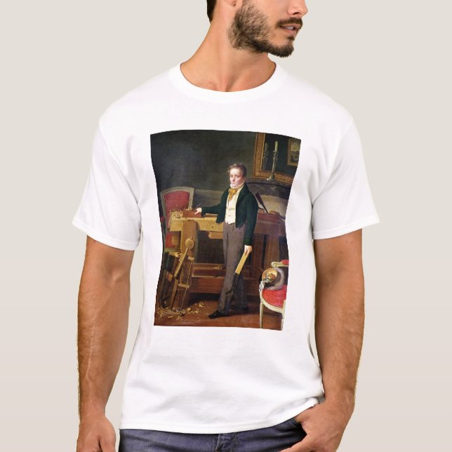 Porträt setzte voraus, Alfred de La Chaussee zu T-Shirt (Vorderseite)