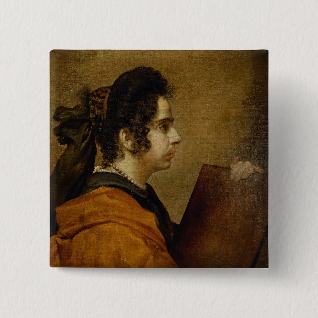 Porträt setzte voraus, Juana Pacheco als Sibyl zu Button (Vorderseite)