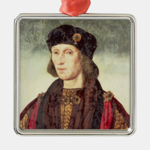 Porträt T31778 von Henry VII (1457-1509) Silbernes Ornament