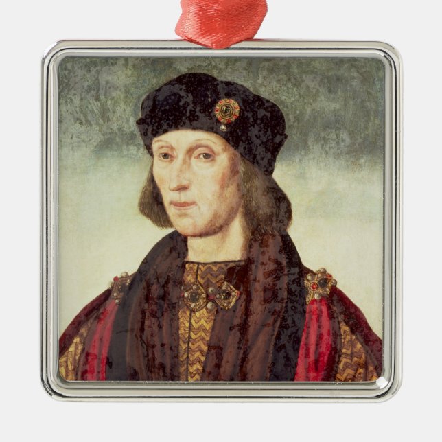 Porträt T31778 von Henry VII (1457-1509) Silbernes Ornament (Vorne)
