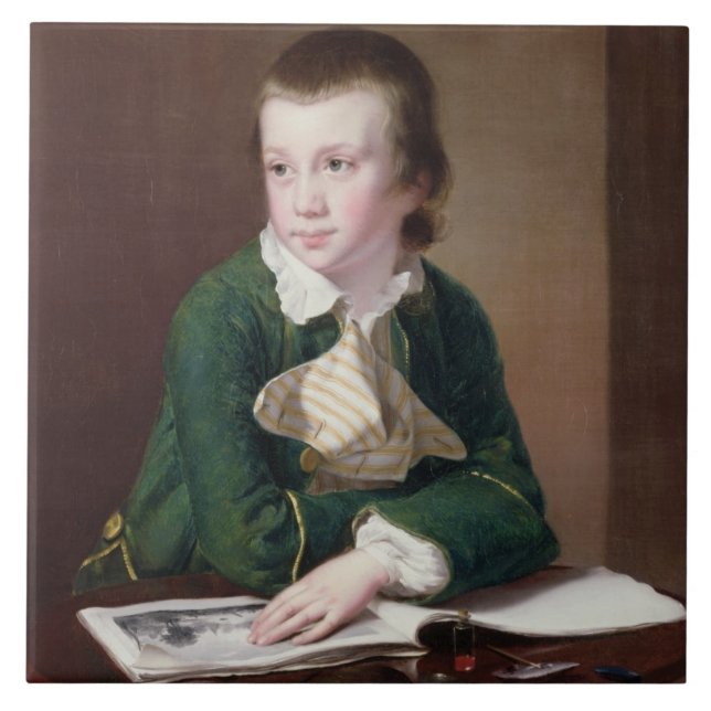 Porträt T33403 des Revd William Rastall als B Fliese (Vorderseite)