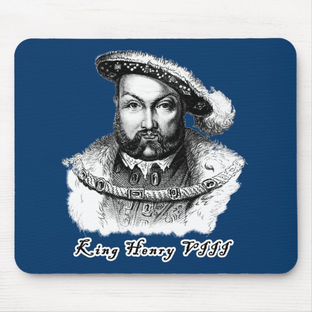 Porträt-T-Shirts König-Henry VIII, Tragetaschen Mousepad (Vorne)