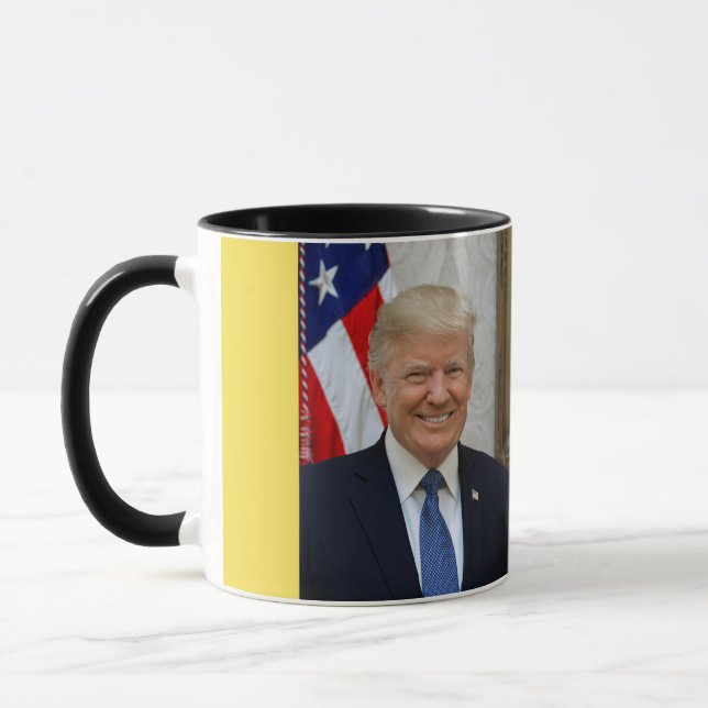 Porträt-Tasse Präsidenten-Donald Trump Tasse (Links)