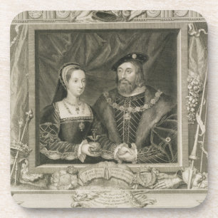 Porträt von (1496-1533) Königin Marys Frankreich Getränkeuntersetzer