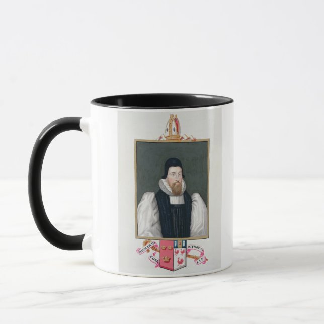 Porträt von (1500-81) Bischof Richard Cox Ely Tasse (Links)
