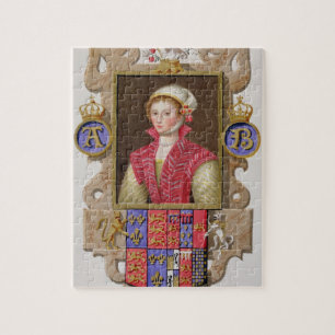 Porträt von (1507-36) 2. Königin Anne Boleyn Hen Puzzle