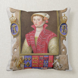Porträt von (1507-36) 2. Königin Anne Boleyn Henne Kissen
