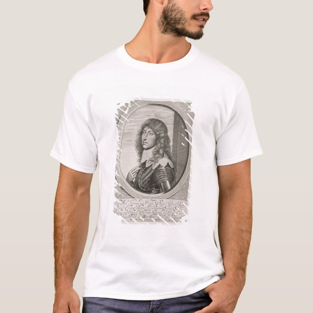 Porträt von (1619-82) Pfalzgraf Prinz-Rupert T-Shirt (Vorderseite)